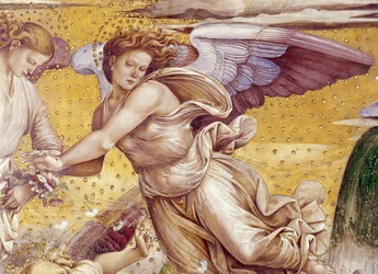 Dettaglio degli Eletti in Paradiso, dalla Cappella della Madonna di San Brizio, 1499-1504